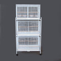 Samland Set of 3 Breeding Bird Cage with Center Dividor with Stand