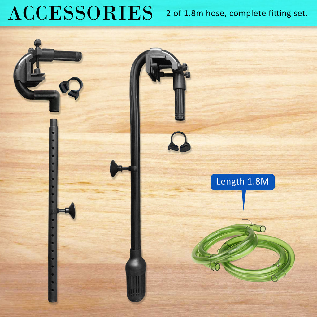 Dynamic Power Aquarium UV Light External Canister Filter 2000L/H + Media Kit