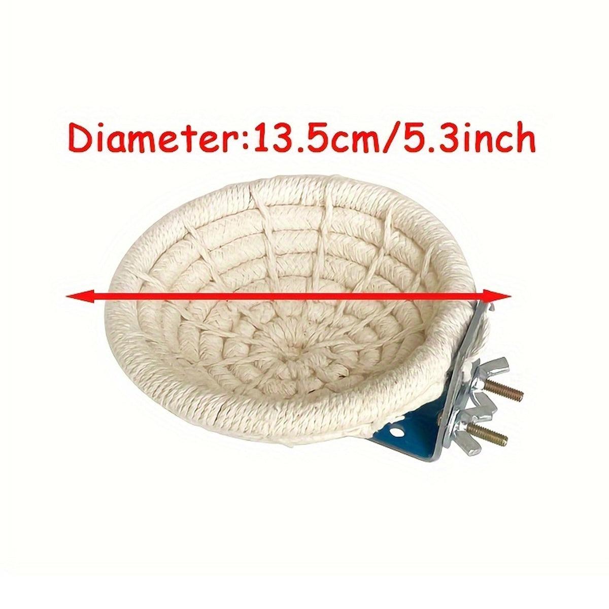 Birds Nest Parrot Straw Nest for Small Animal Nesting Material Bedding - Cotton Rope