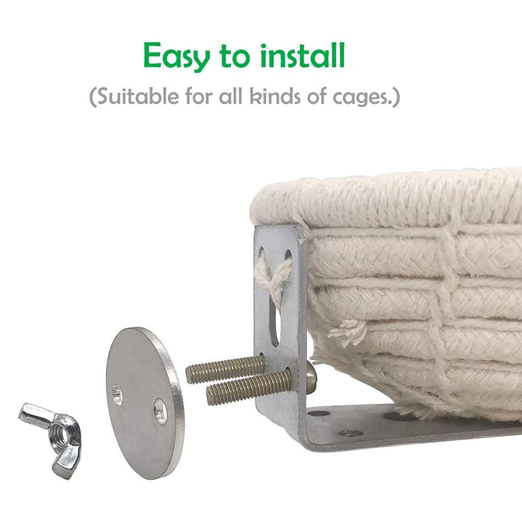 Birds Nest Parrot Straw Nest for Small Animal Nesting Material Bedding - Cotton Rope