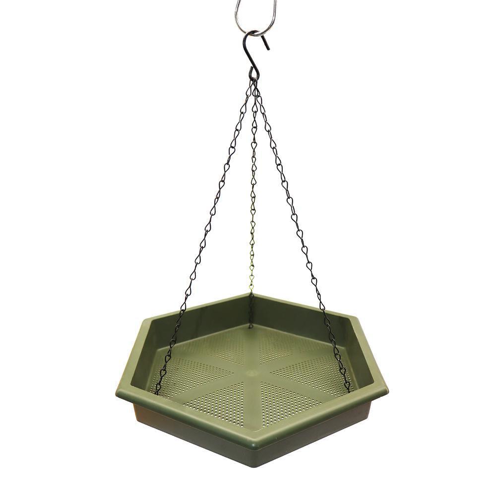 Outdoor Garden Hanging Bird Feeder Garden Automatic Hummingbird Water Feeder - Grey