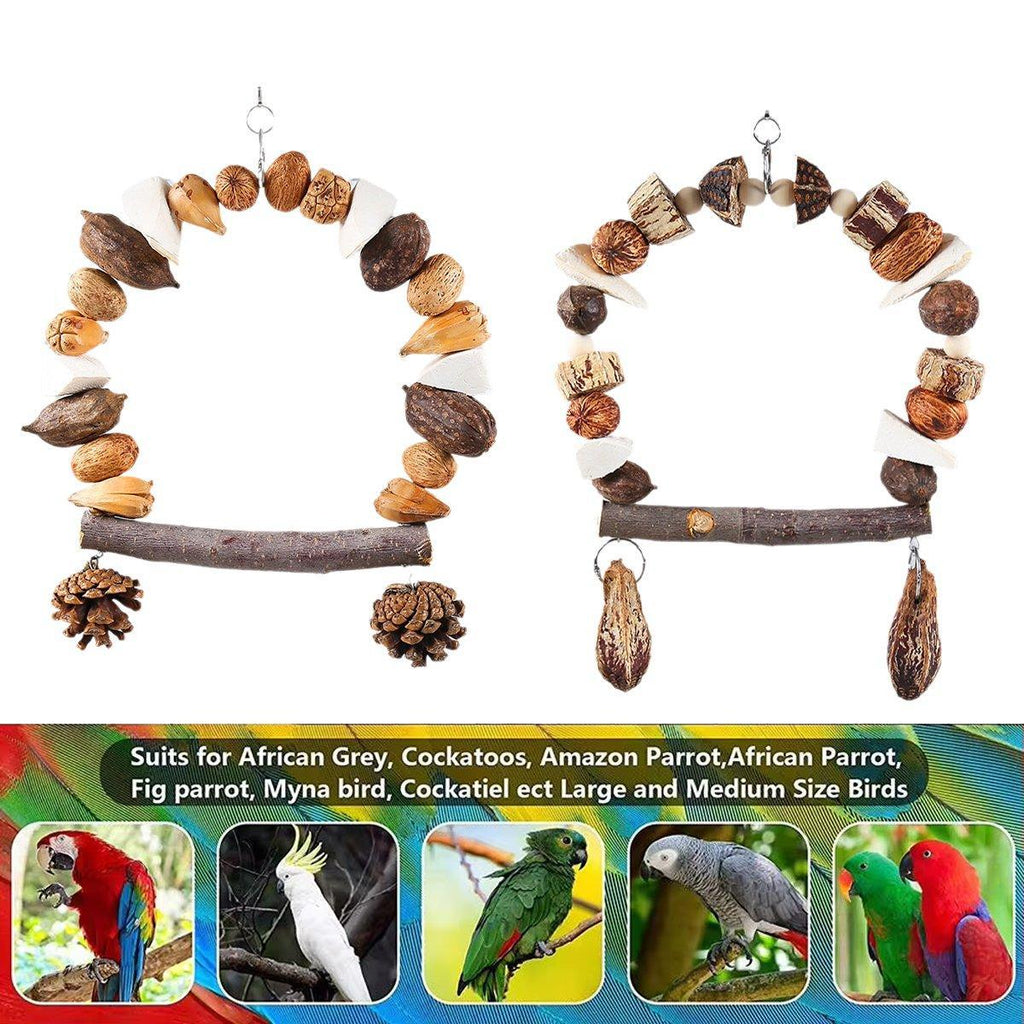 Parrot Chew Toy For Training Climbing Grinding Teeth Relief Durable Bird Toy - Pineapple Fruit