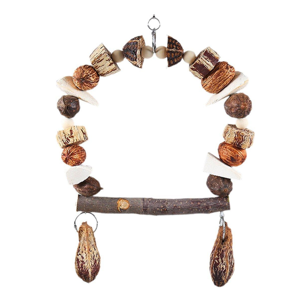 Parrot Chew Toy For Training Climbing Grinding Teeth Relief Durable Bird Toy - Pineapple Fruit