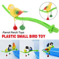 Parrot Relieve Boredom Stand Pole Rack Chew Play Simulation Fake Bird Cage Toys