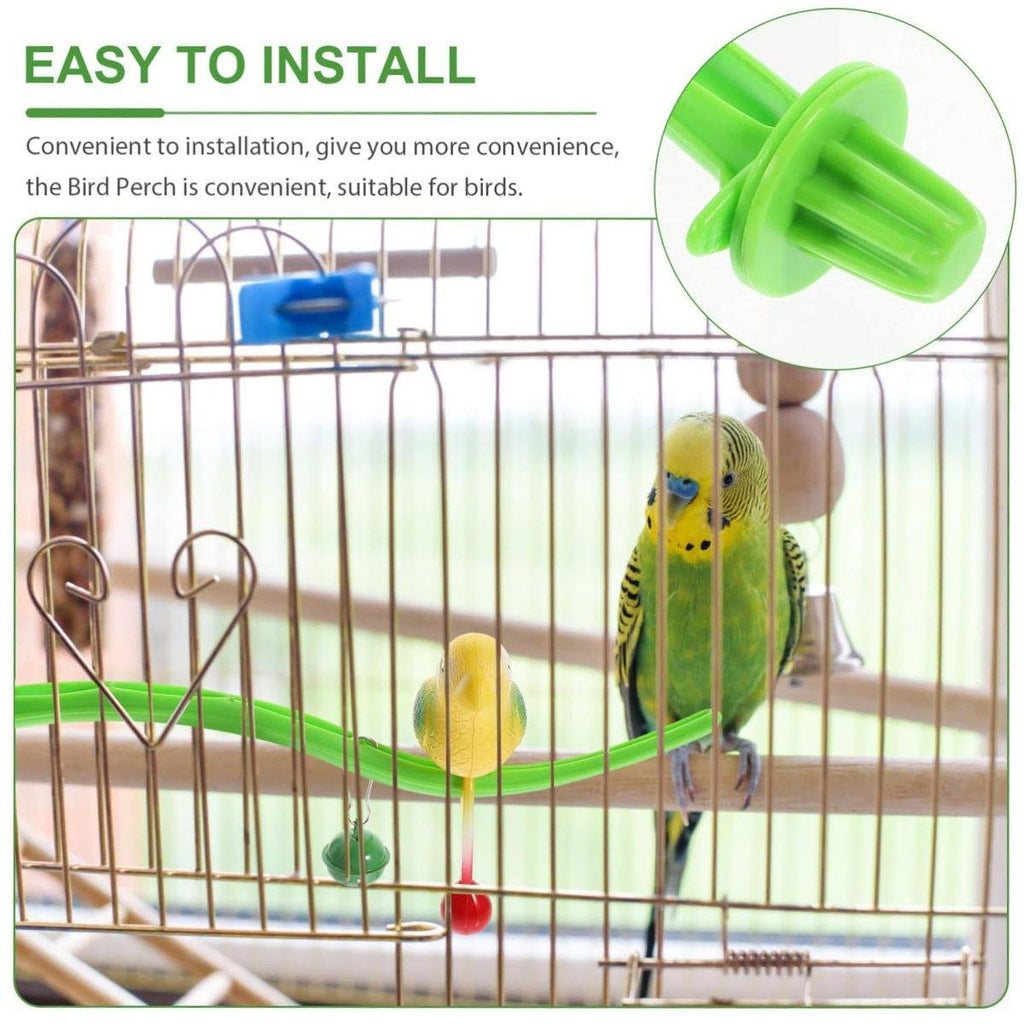 Parrot Relieve Boredom Stand Pole Rack Chew Play Simulation Fake Bird Cage Toys