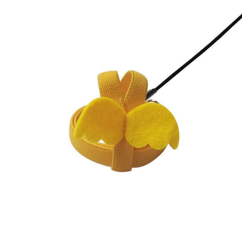 Parrot Bird Harness Leash Adjustable Flying Training Rope Cockatiel Conure Budgie - Blue