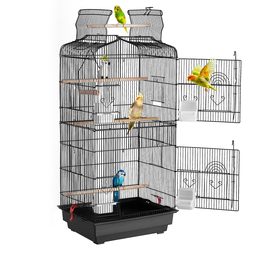 VEVOR Bird Flight Cage 39 in Hanging Metal Parakeet Cage for Cockatiels Parrot